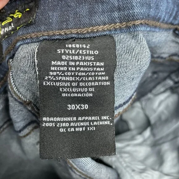 Urban Star Men's 30x30 Stretch Slim Fit Jeans Blue Denim  N0248 - Picture 10 of 12